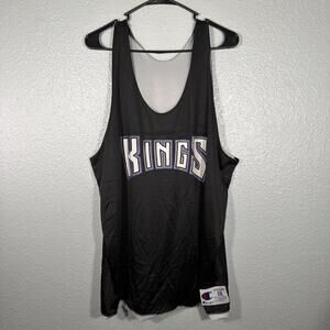 Vintage Champion Sacramento Kings Practice Warmup Basketball Jersey NBA Size XXL